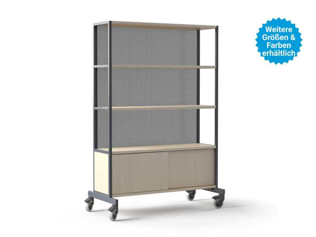 Mobiler Arbeitsplatz & Regalsystem - 2